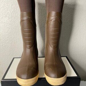 XTRATUF Insulated Elite Legacy Fishing Boot 15" Brown Pull On Men's 7 Women's 8
